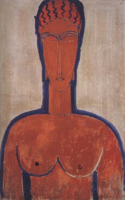Amedeo Modigliani Large Red Bust (mk39) Norge oil painting art